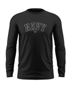Navy Style Cotton Full Sleeve T-shirt