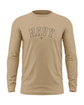 Navy Style Cotton Full Sleeve T-shirt