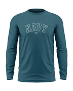 Navy Style Cotton Full Sleeve T-shirt
