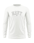 Navy Style Cotton Full Sleeve T-shirt