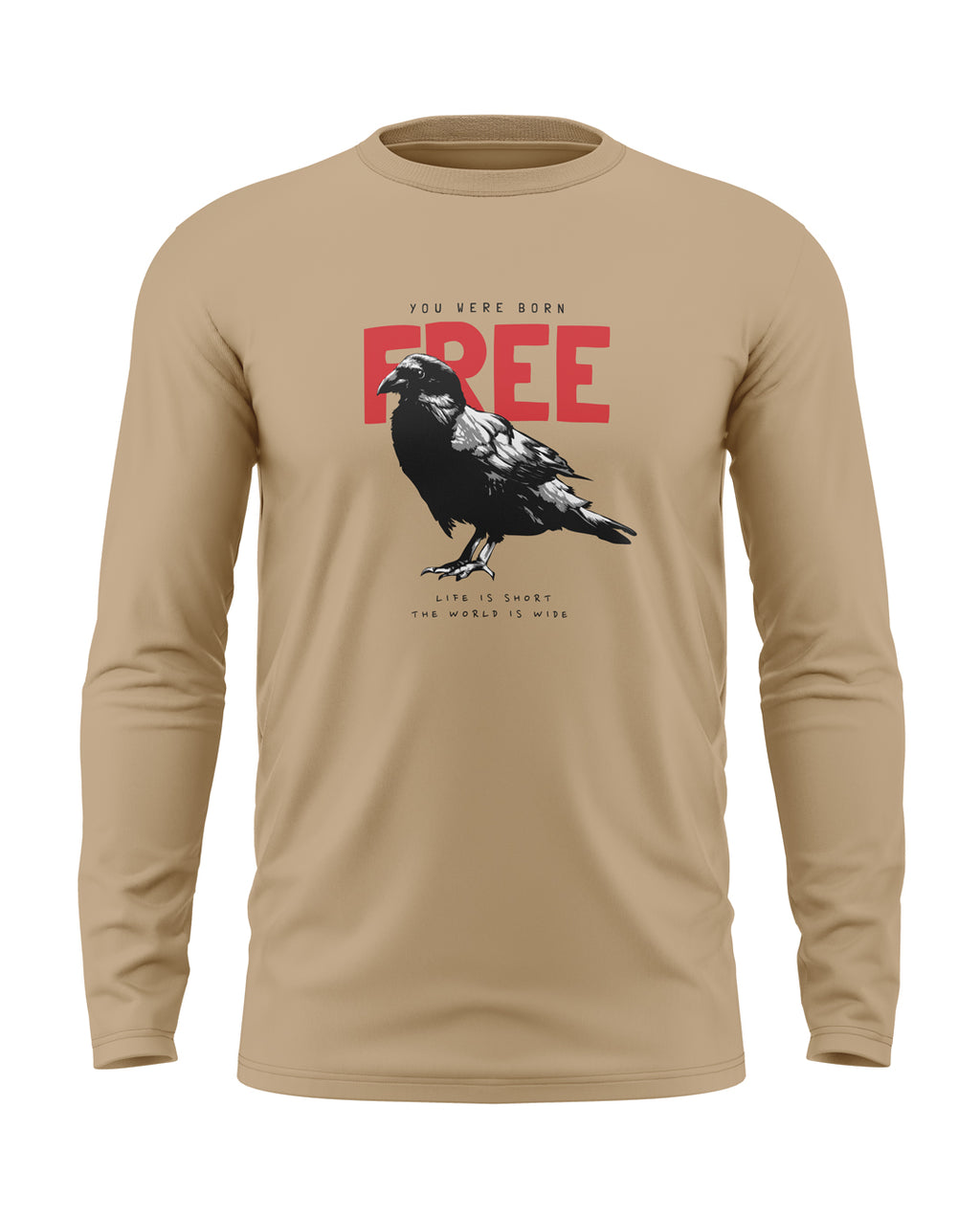 You Are Free Cotton Full Sleeve T-shirt