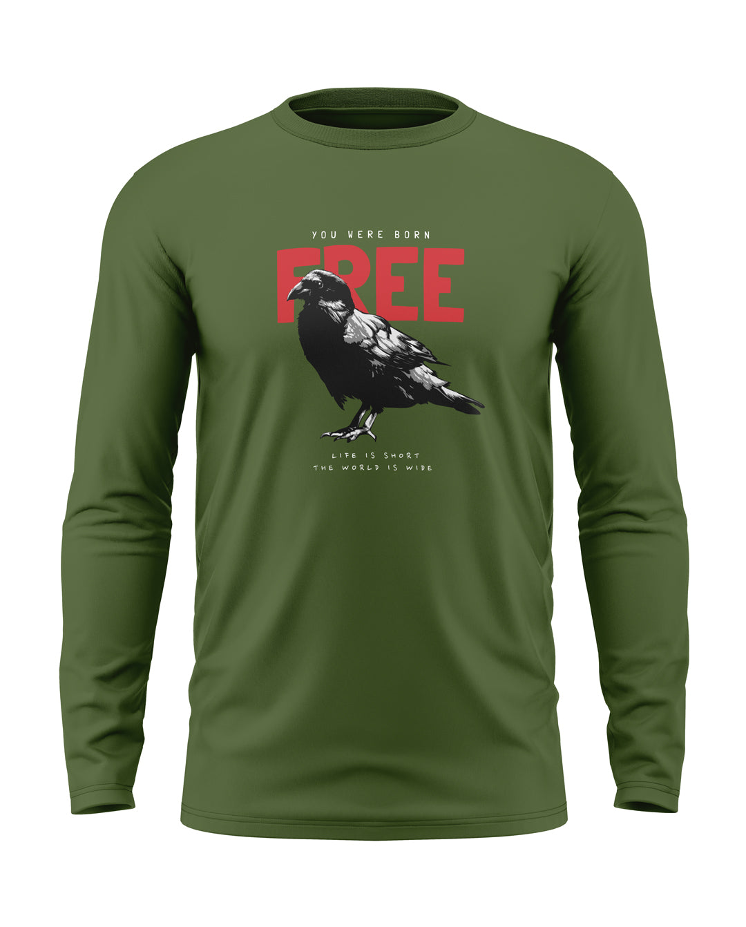 You Are Free Cotton Full Sleeve T-shirt