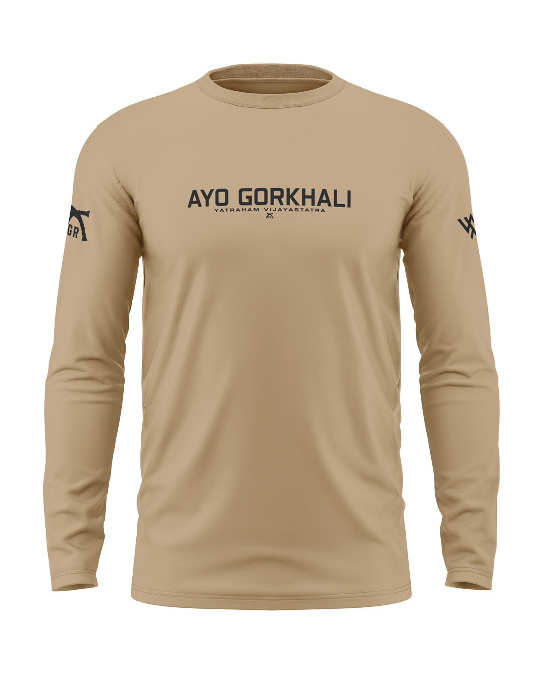 Ayo Gorkhali Cotton Full Sleeve T-shirt