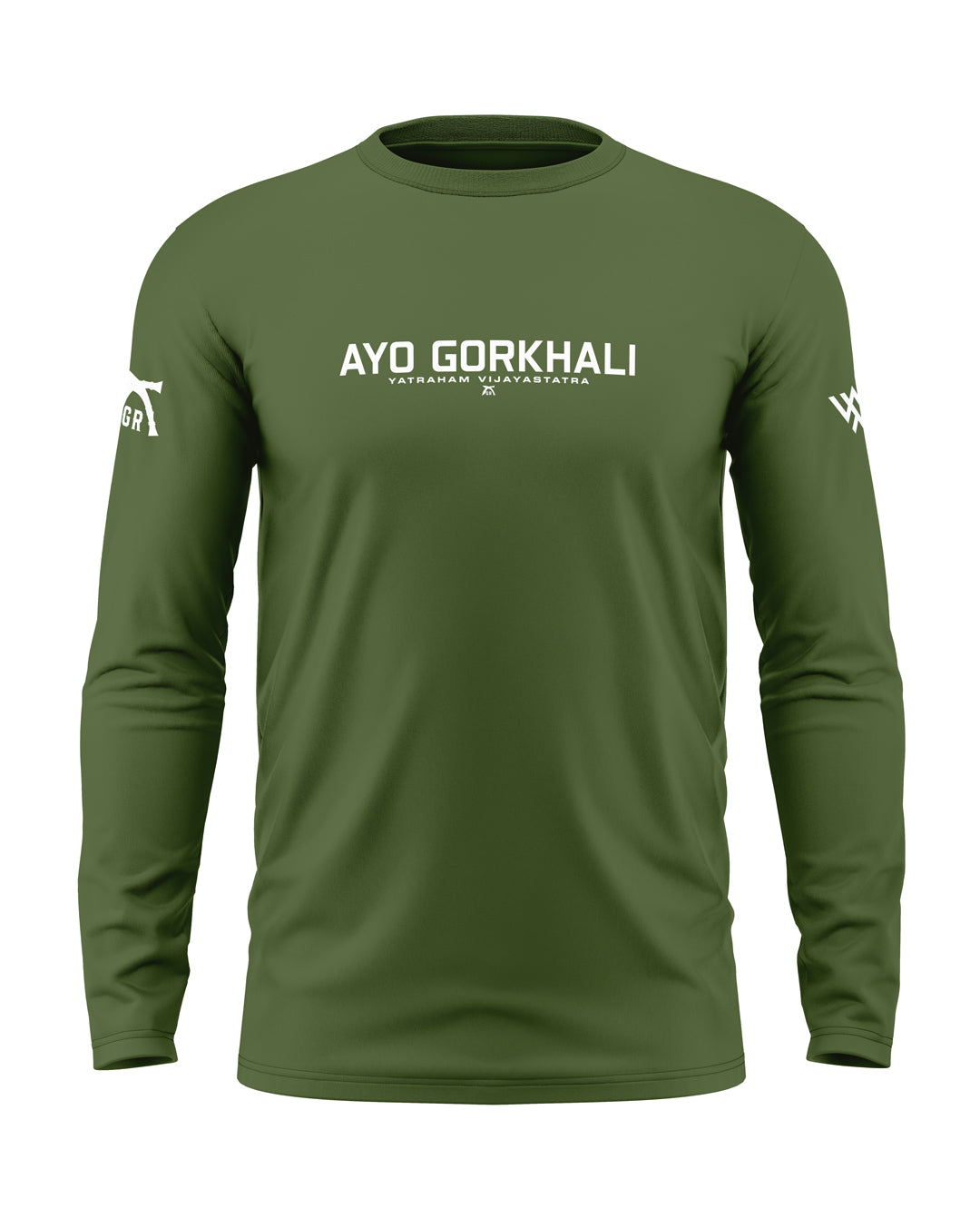 Ayo Gorkhali Cotton Full Sleeve T-shirt