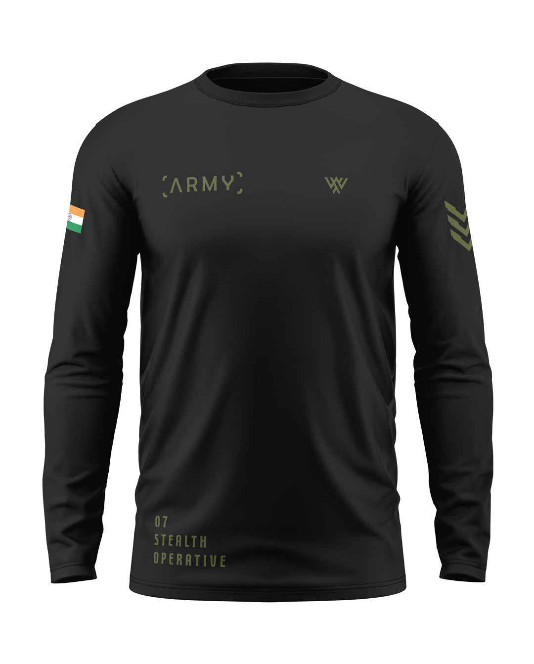 07 Stealth Cotton Full Sleeve T-shirt