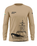 Indian Navy Cotton Full Sleeve T-shirt