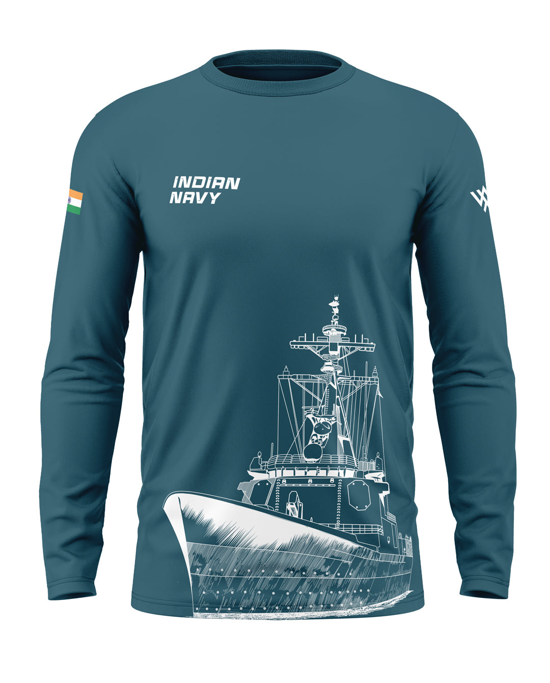 Indian Navy Cotton Full Sleeve T-shirt