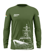 Indian Navy Cotton Full Sleeve T-shirt