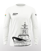 Indian Navy Cotton Full Sleeve T-shirt
