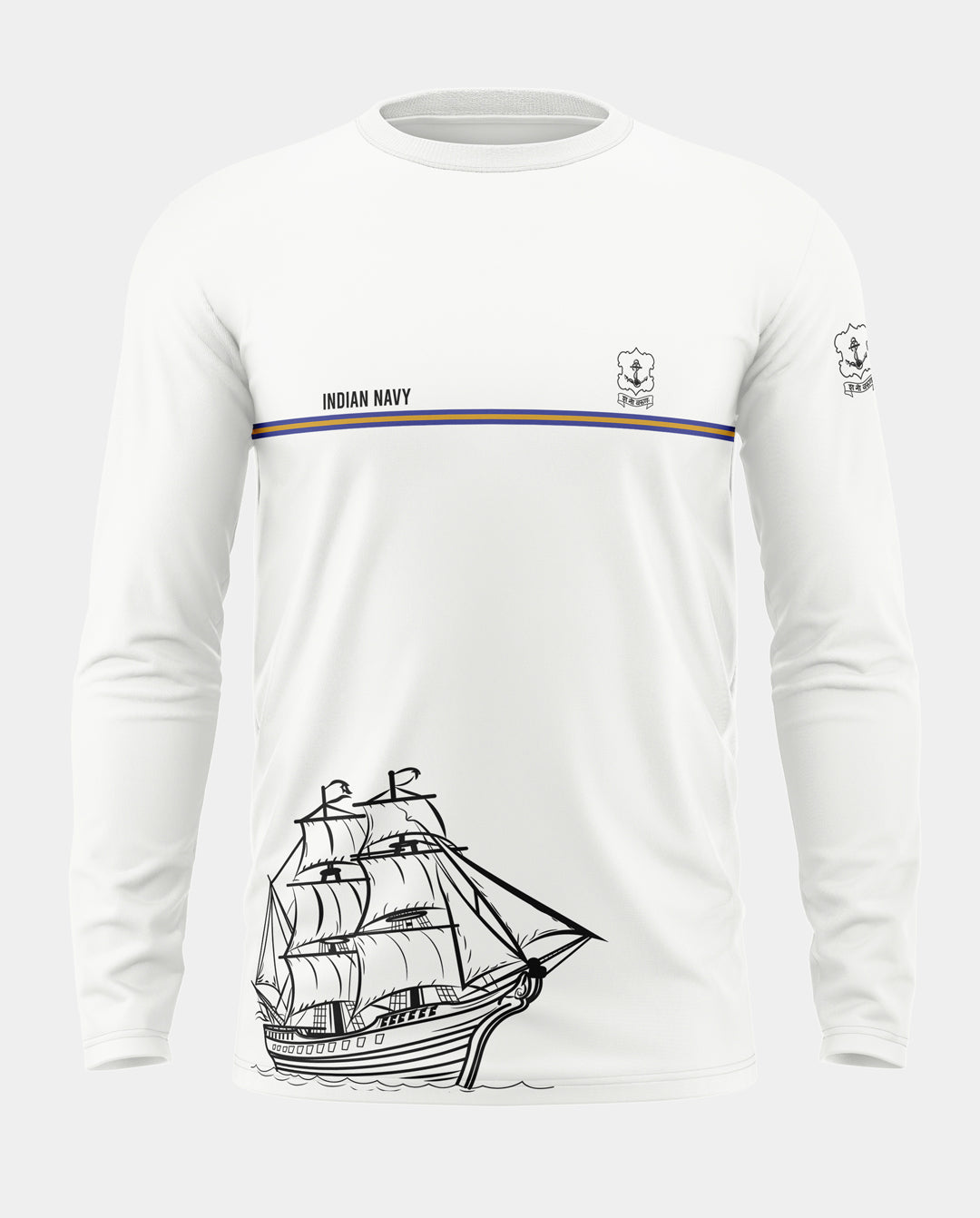 Indian Navy Pride Cotton Full Sleeve T-shirt