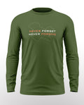Never Forget Never Forgive Cotton Full Sleeve T-shirt