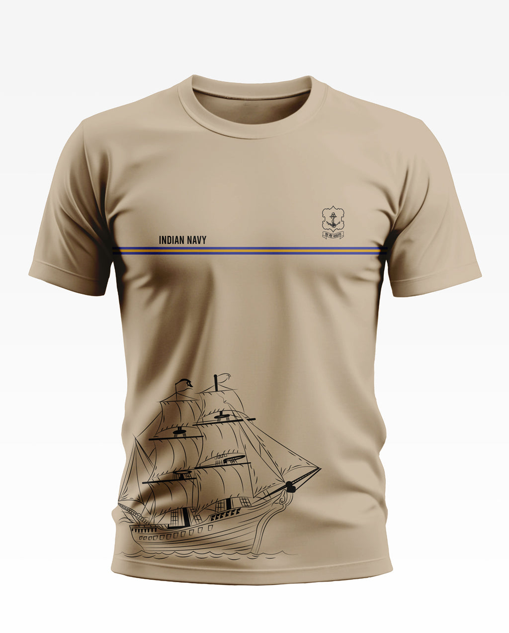 Indian Navy Pride Soft Cotton T-shirt