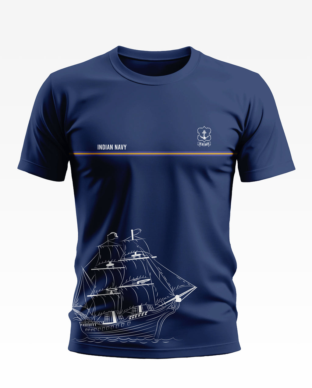 Indian Navy Pride Soft Cotton T-shirt