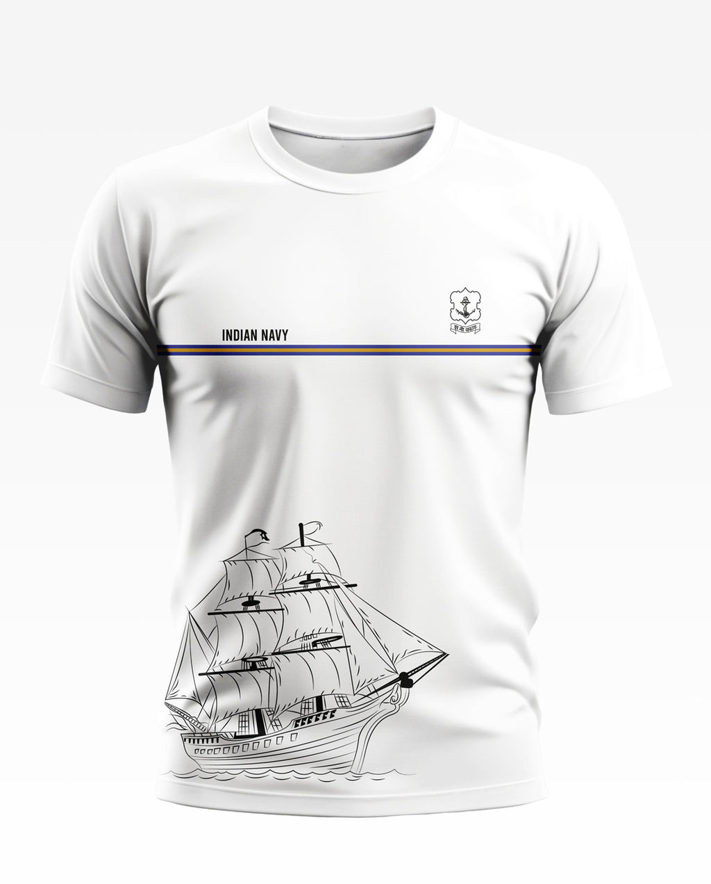Indian Navy Pride Soft Cotton T-shirt