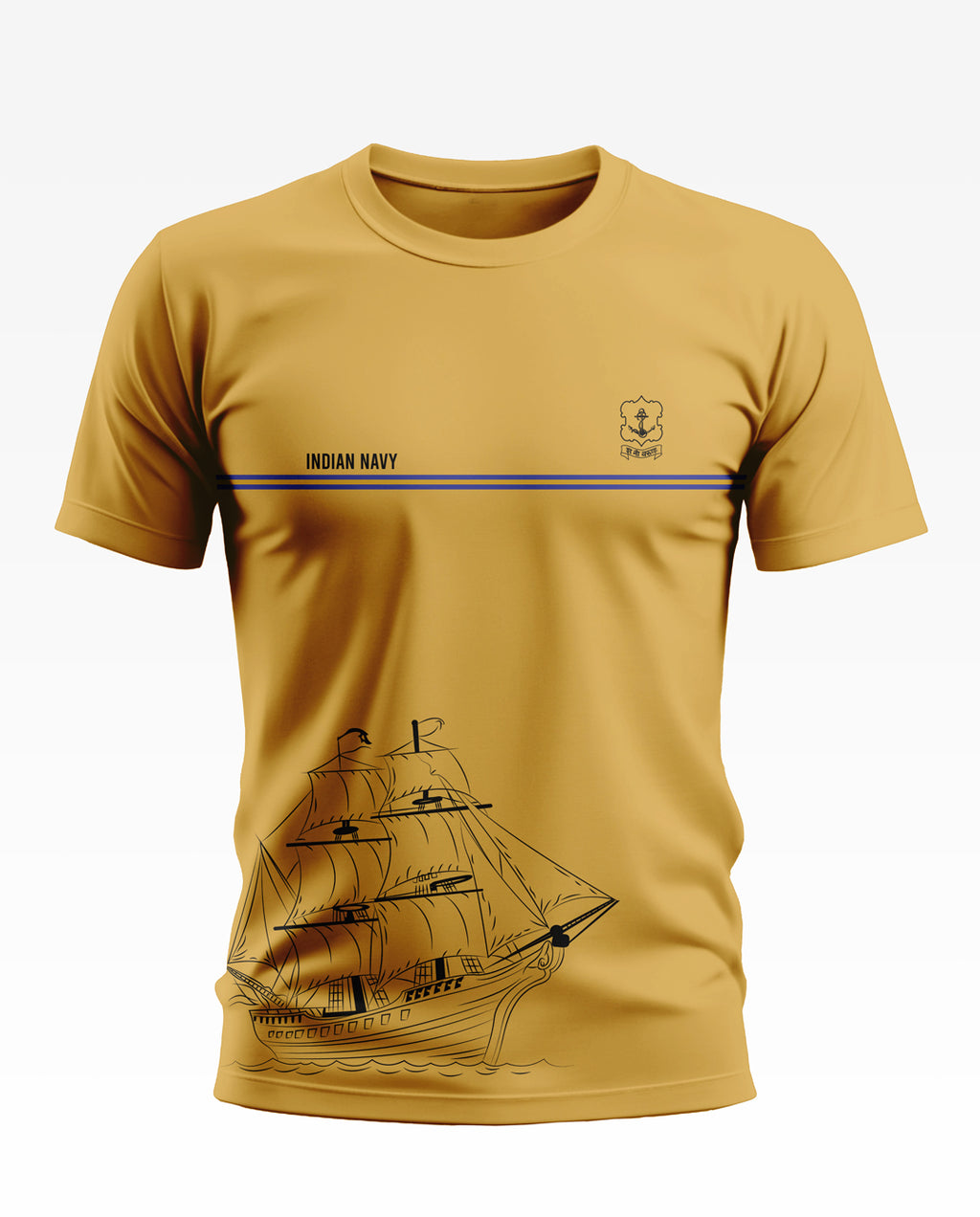 Indian Navy Pride Soft Cotton T-shirt