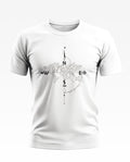 World Map With compass Soft Cotton T-shirt