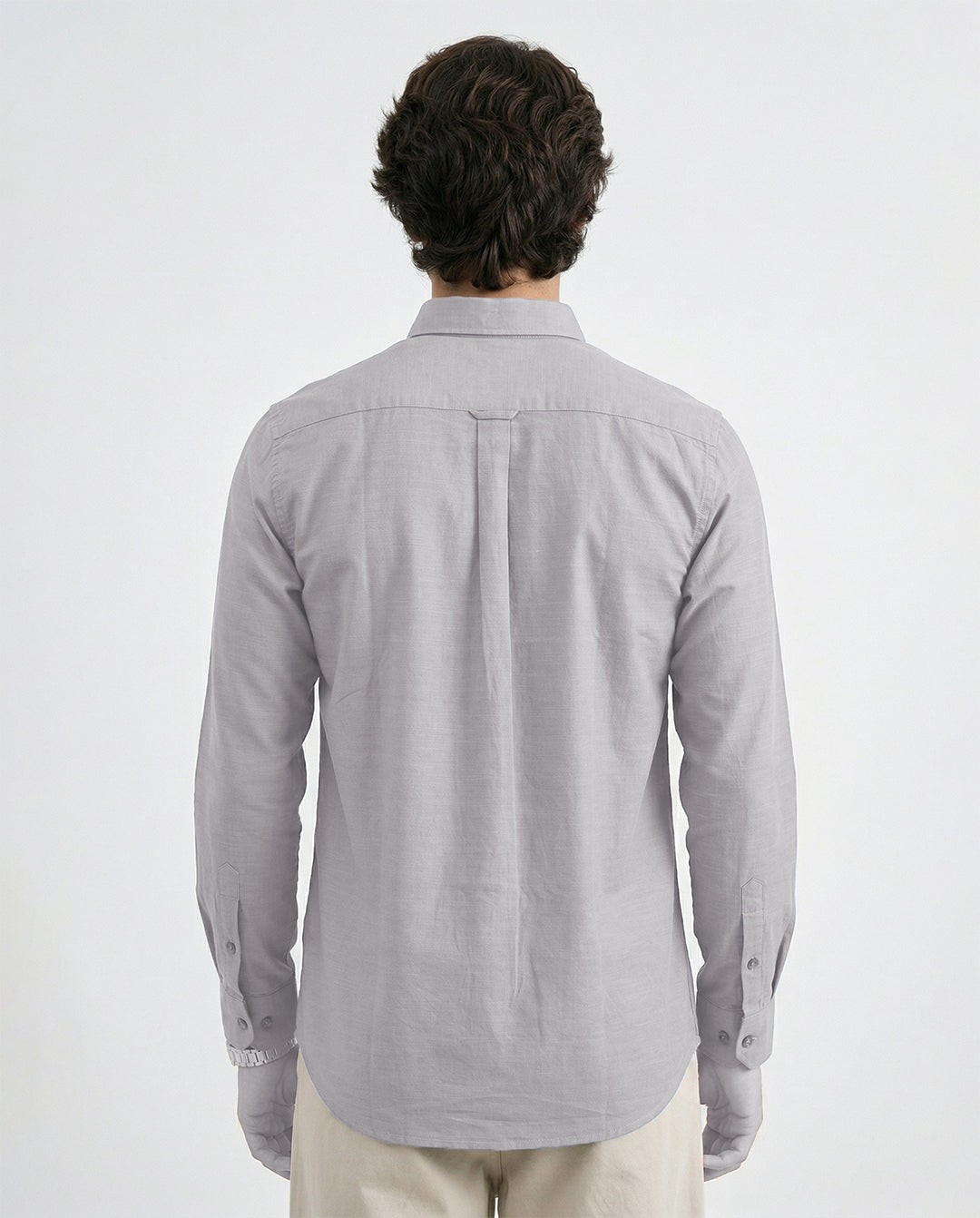 Full-Sleeve Breeze Linen Shirt in Greige
