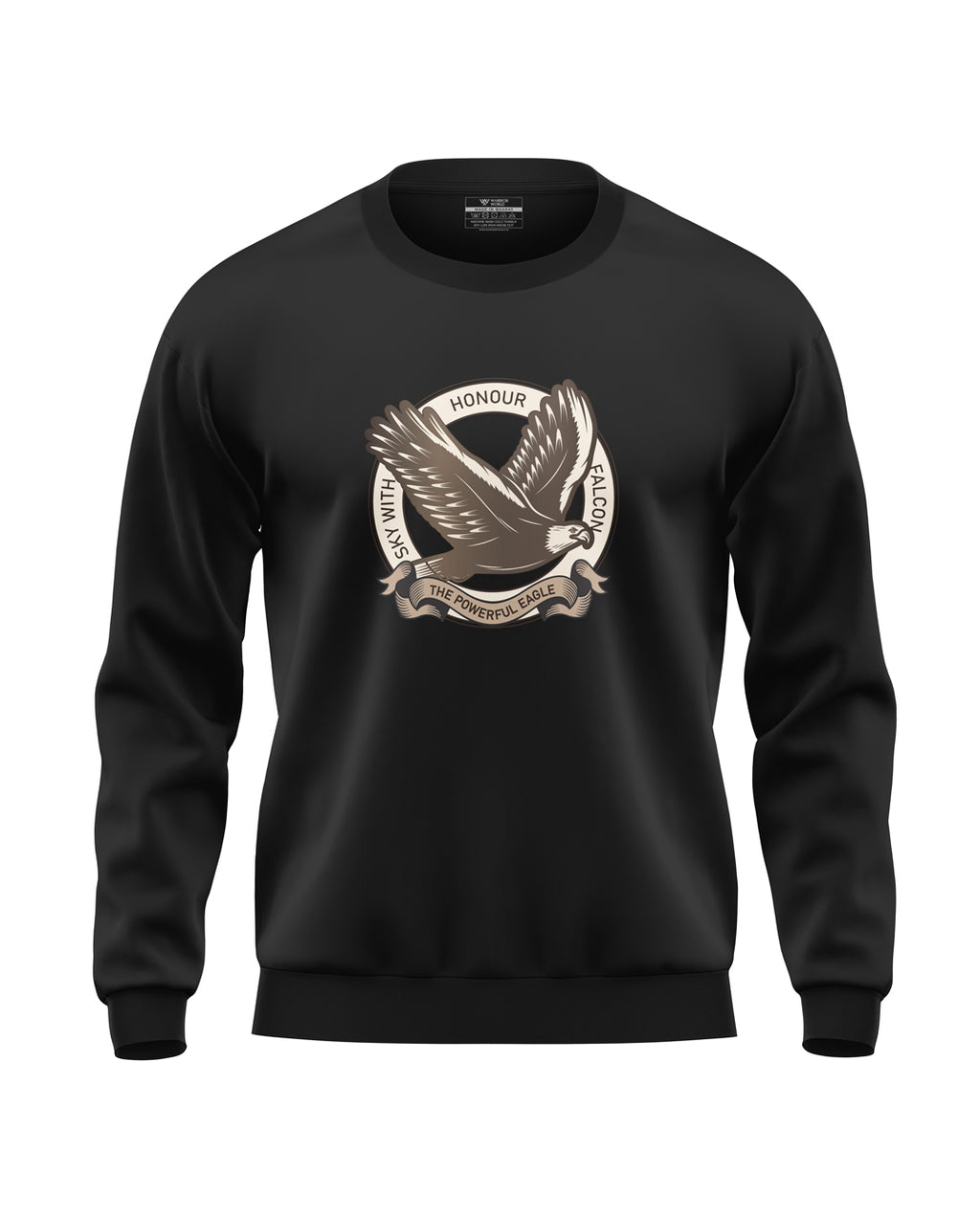 Sky With Falcon Soft Cotton Sweatshirt