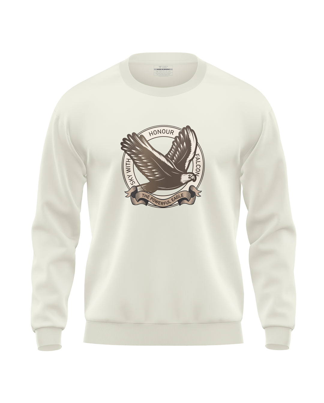 Sky With Falcon Soft Cotton Sweatshirt