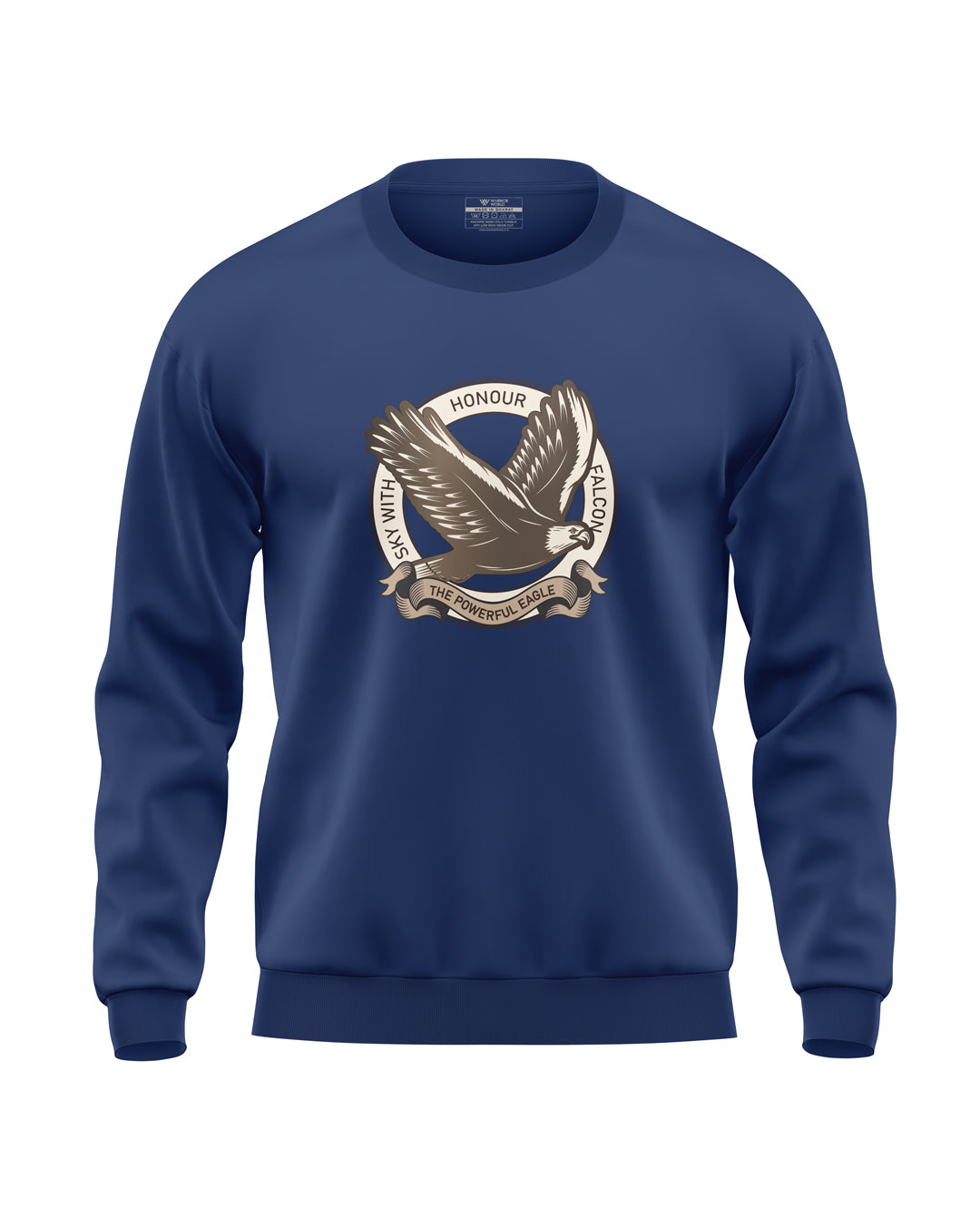 Sky With Falcon Soft Cotton Sweatshirt