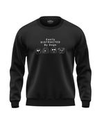 Easily Distracted By Dogs Soft Cotton Sweatshirt