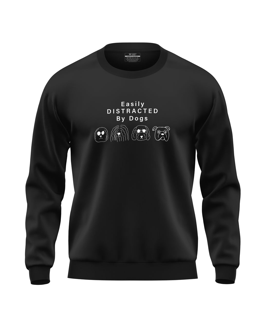 Easily Distracted By Dogs Soft Cotton Sweatshirt
