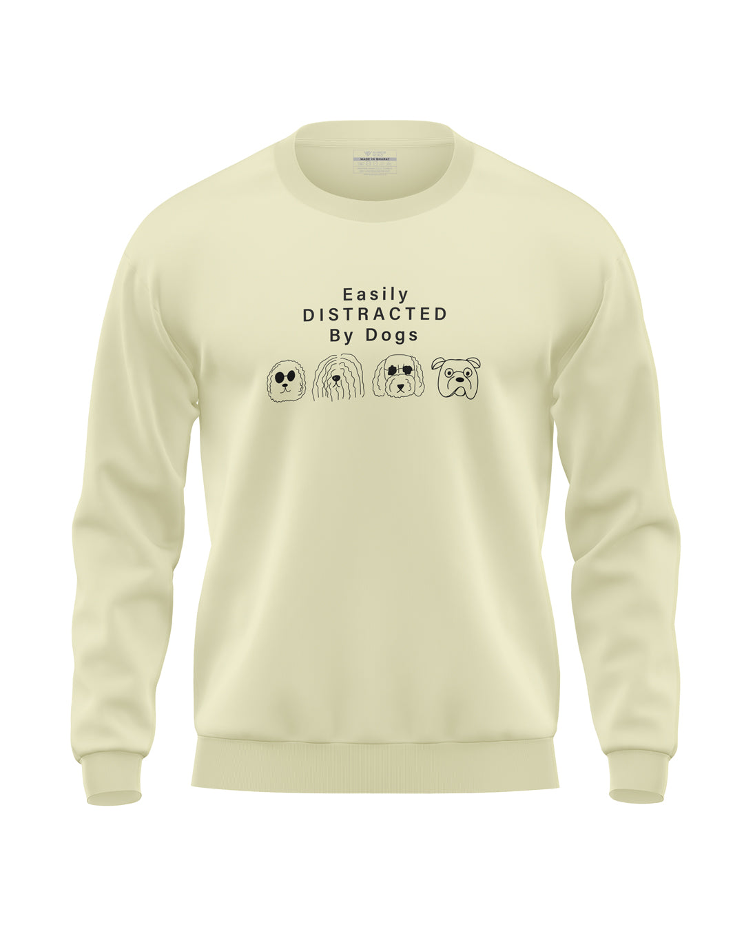 Easily Distracted By Dogs Soft Cotton Sweatshirt