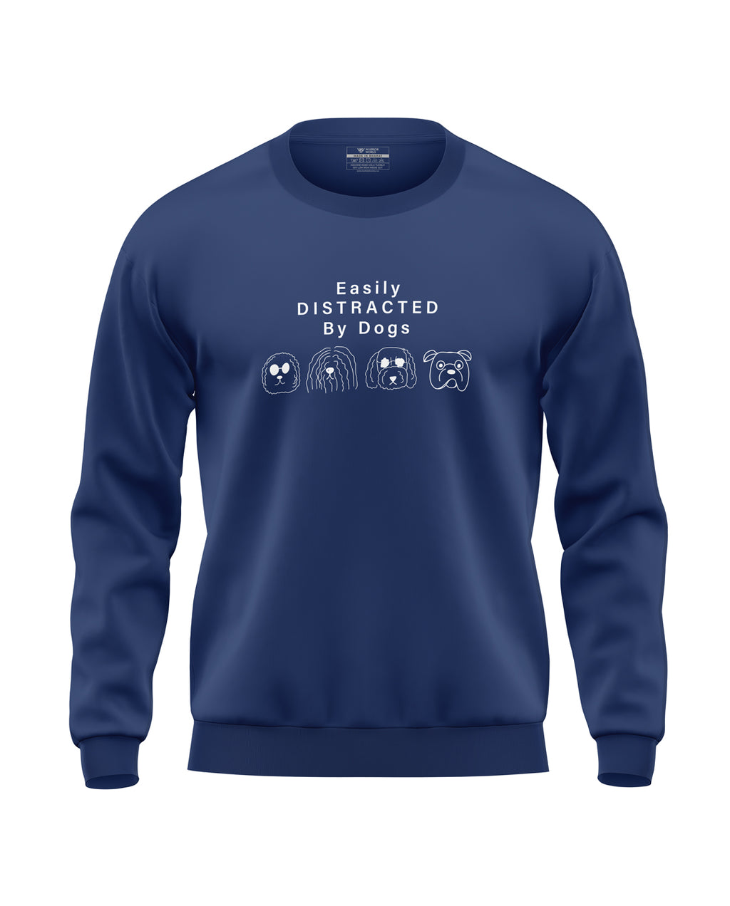 Easily Distracted By Dogs Soft Cotton Sweatshirt