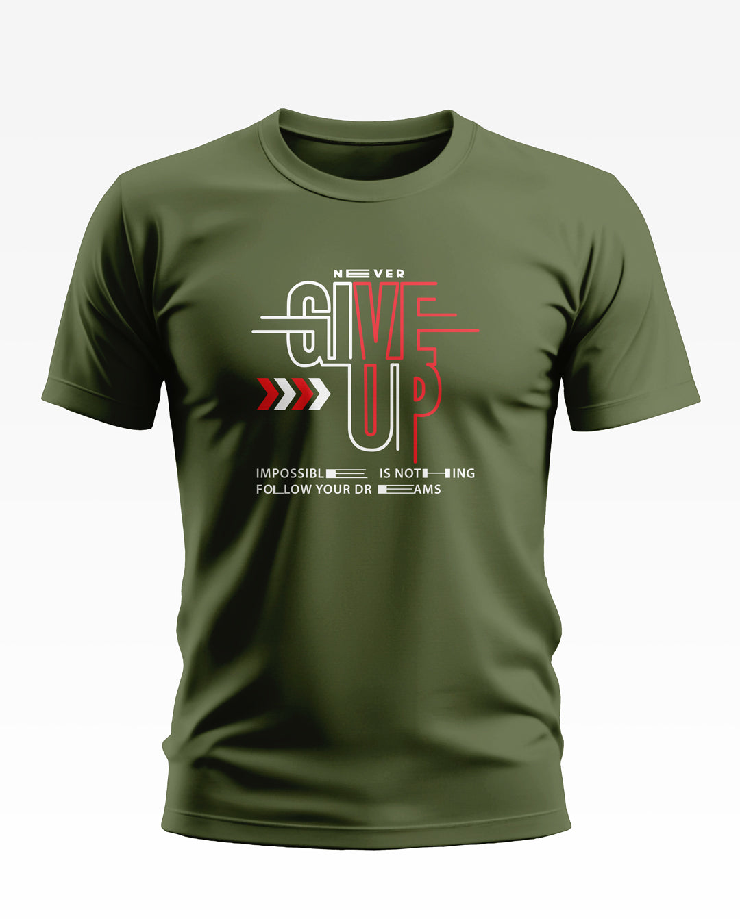 Never Give Up Pride Soft Cotton T-shirt