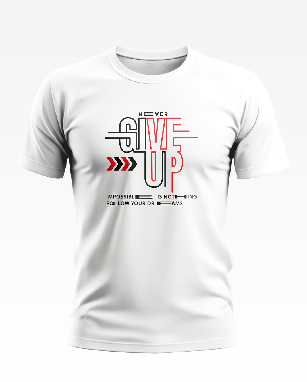 Never Give Up Pride Soft Cotton T-shirt