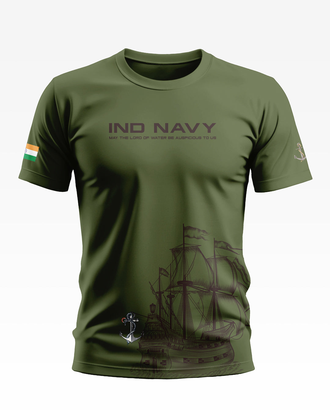 Ind Navy Soft Cotton T-shirt