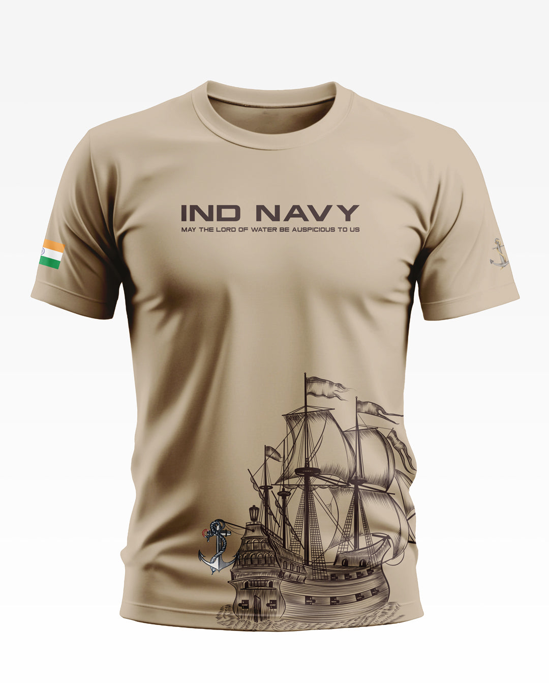 Ind Navy Soft Cotton T-shirt