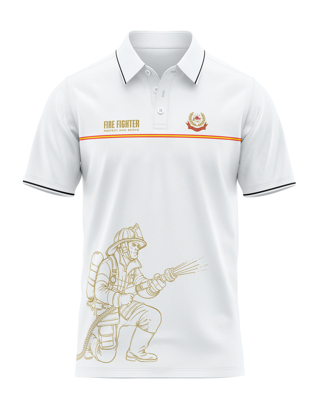 Fire Fighter Prime Polo T-Shirt