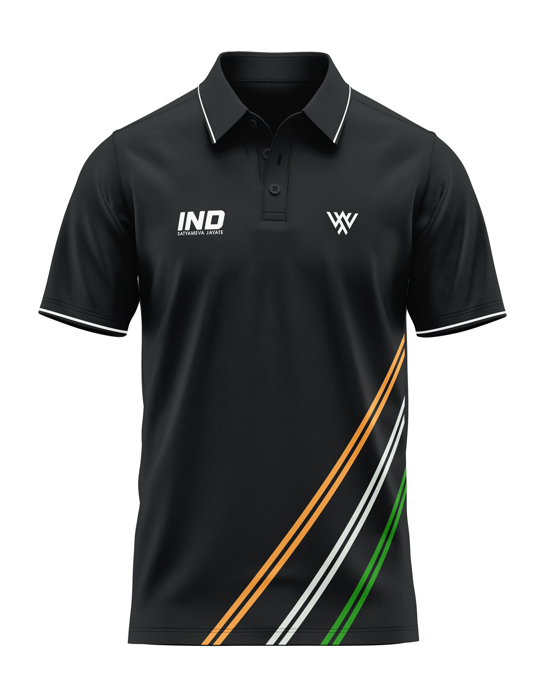 India Flag Stripe Prime Polo T-Shirt