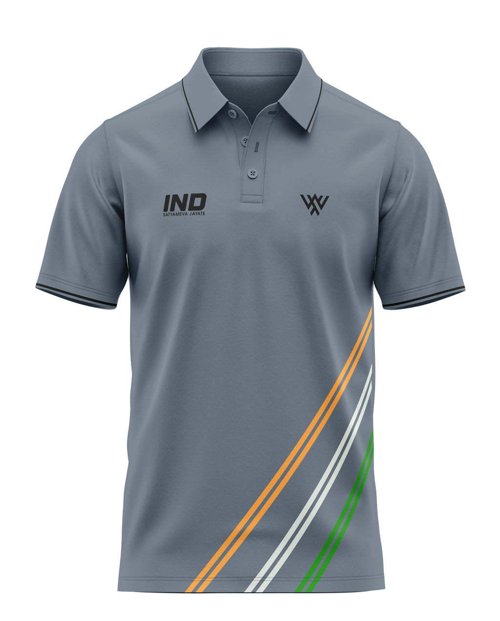 India Flag Stripe Prime Polo T-Shirt