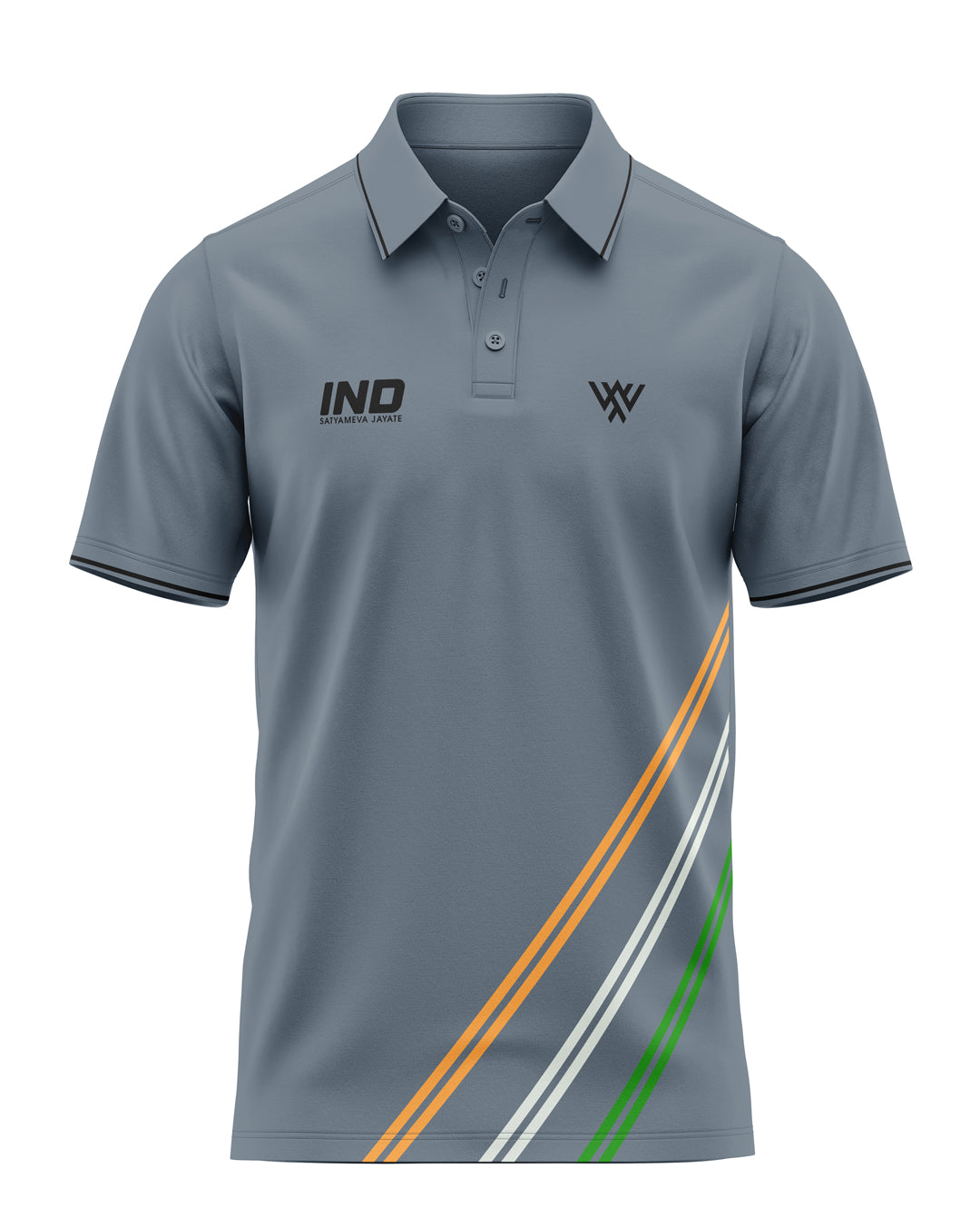 India Flag Stripe Prime Polo T-Shirt