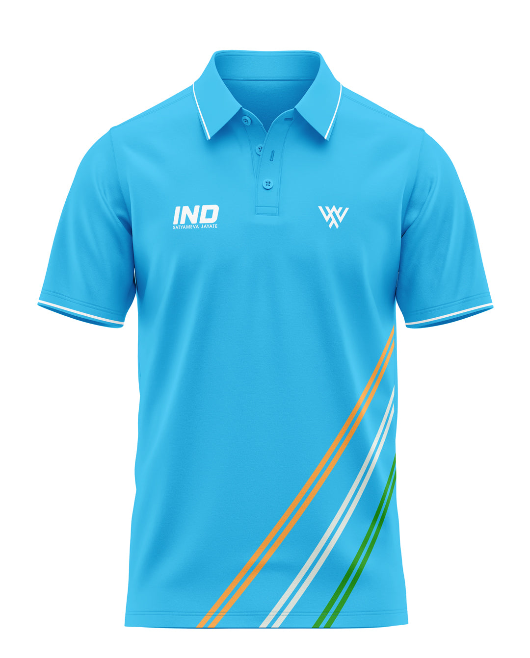 India Flag Stripe Prime Polo T-Shirt
