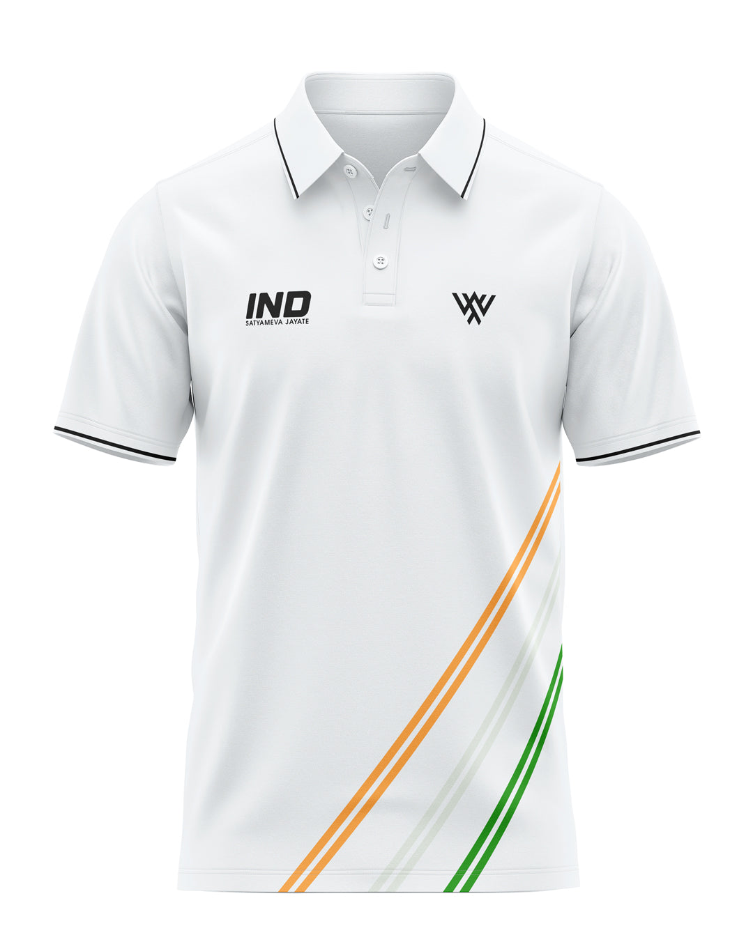 India Flag Stripe Prime Polo T-Shirt