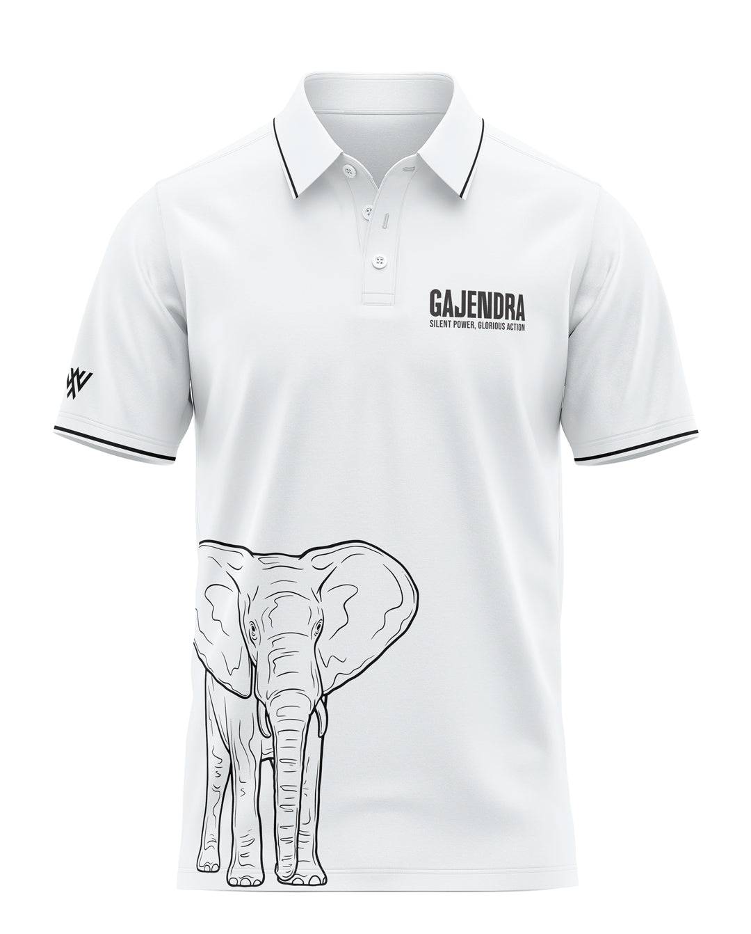 Gajendra Elephant Prime Polo T-Shirt