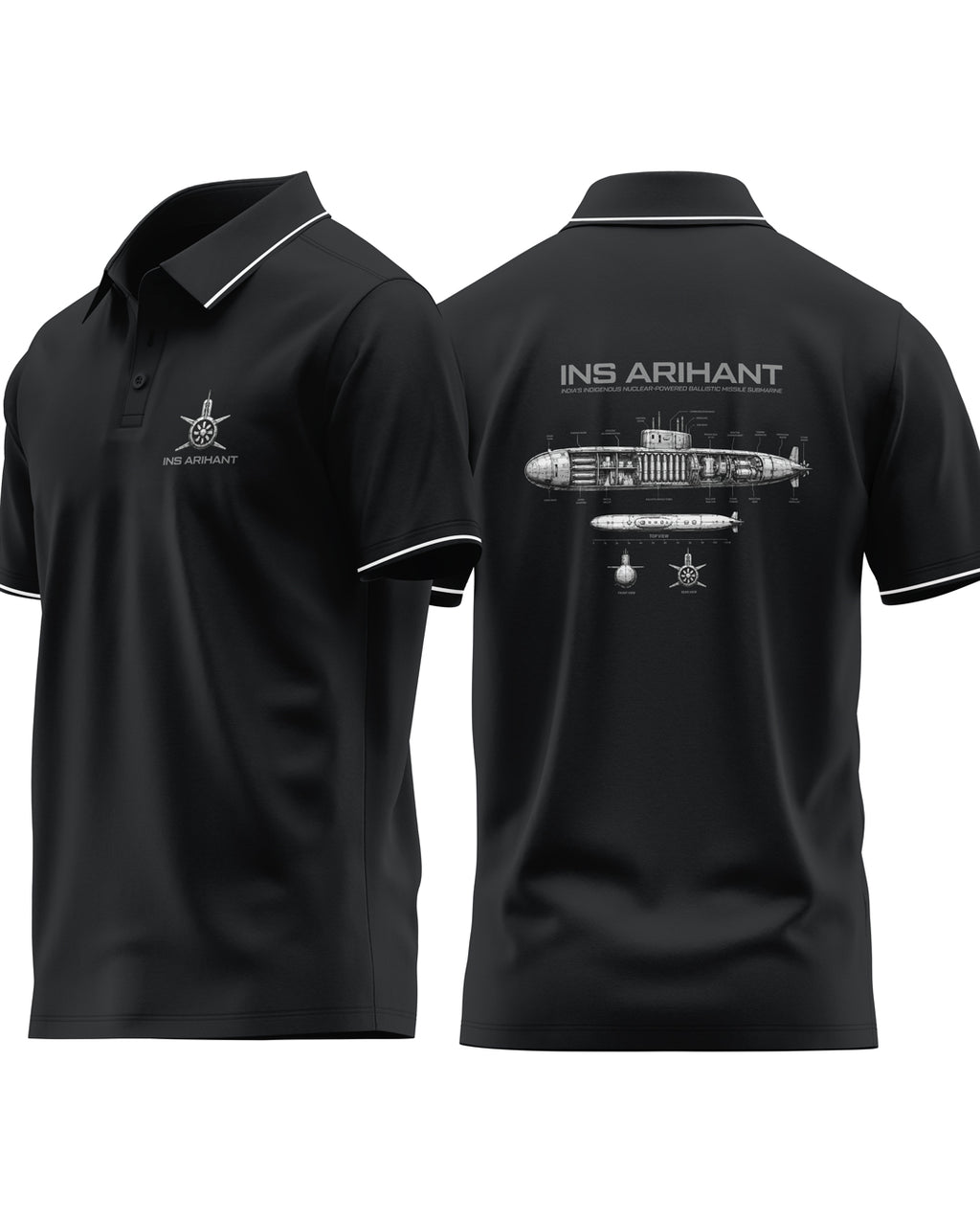 INS Arihant Prime Polo T-Shirt