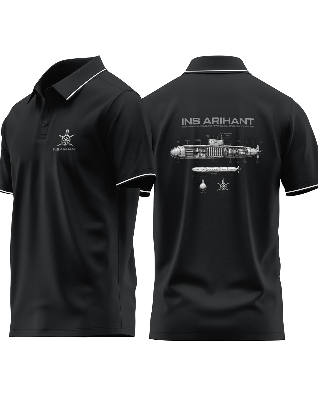 INS Arihant Prime Polo T-Shirt