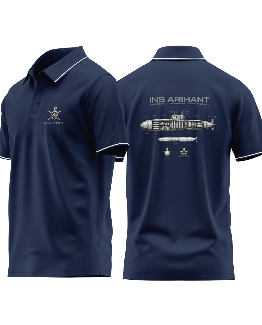 INS Arihant Prime Polo T-Shirt