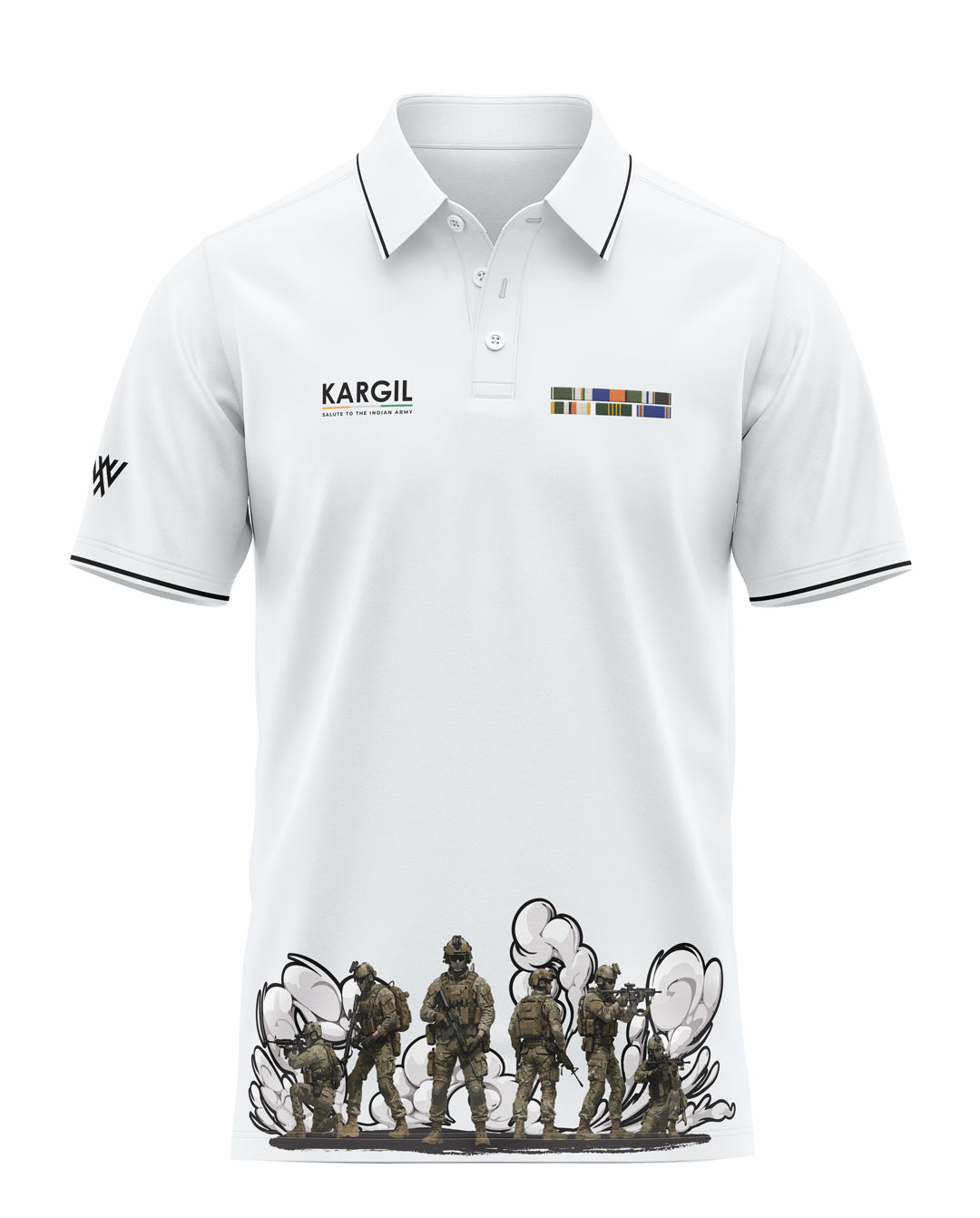 Kargil Salute To The Indian Army Prime Polo T-Shirt