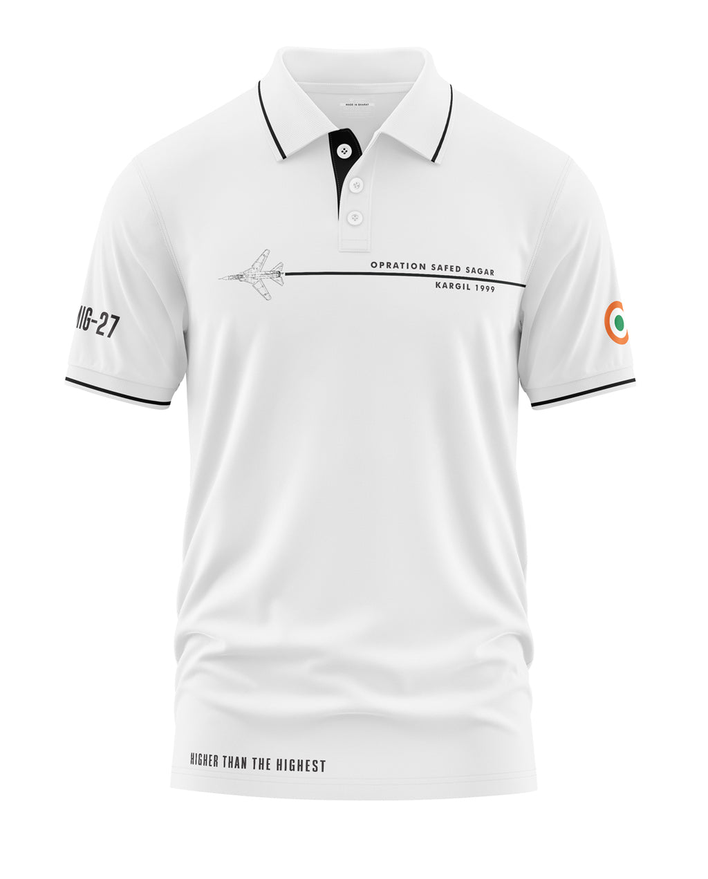 Operation Safed Sagar MiG-27 Polo Collar T-Shirt