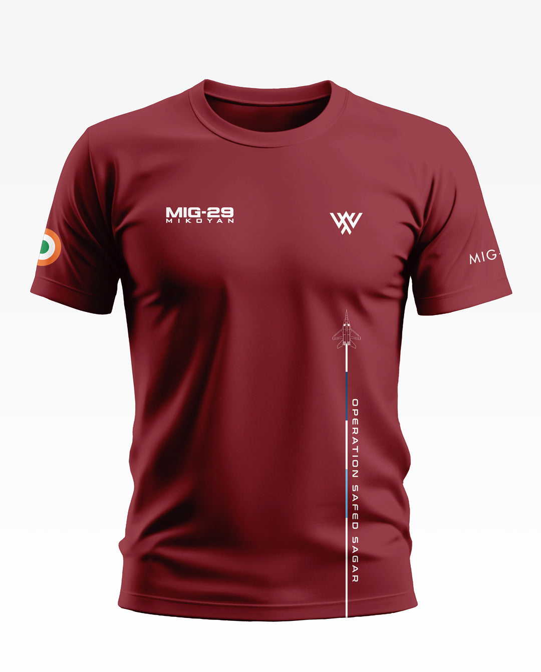 MIG Op Safed Sagar Soft Cotton T-shirt