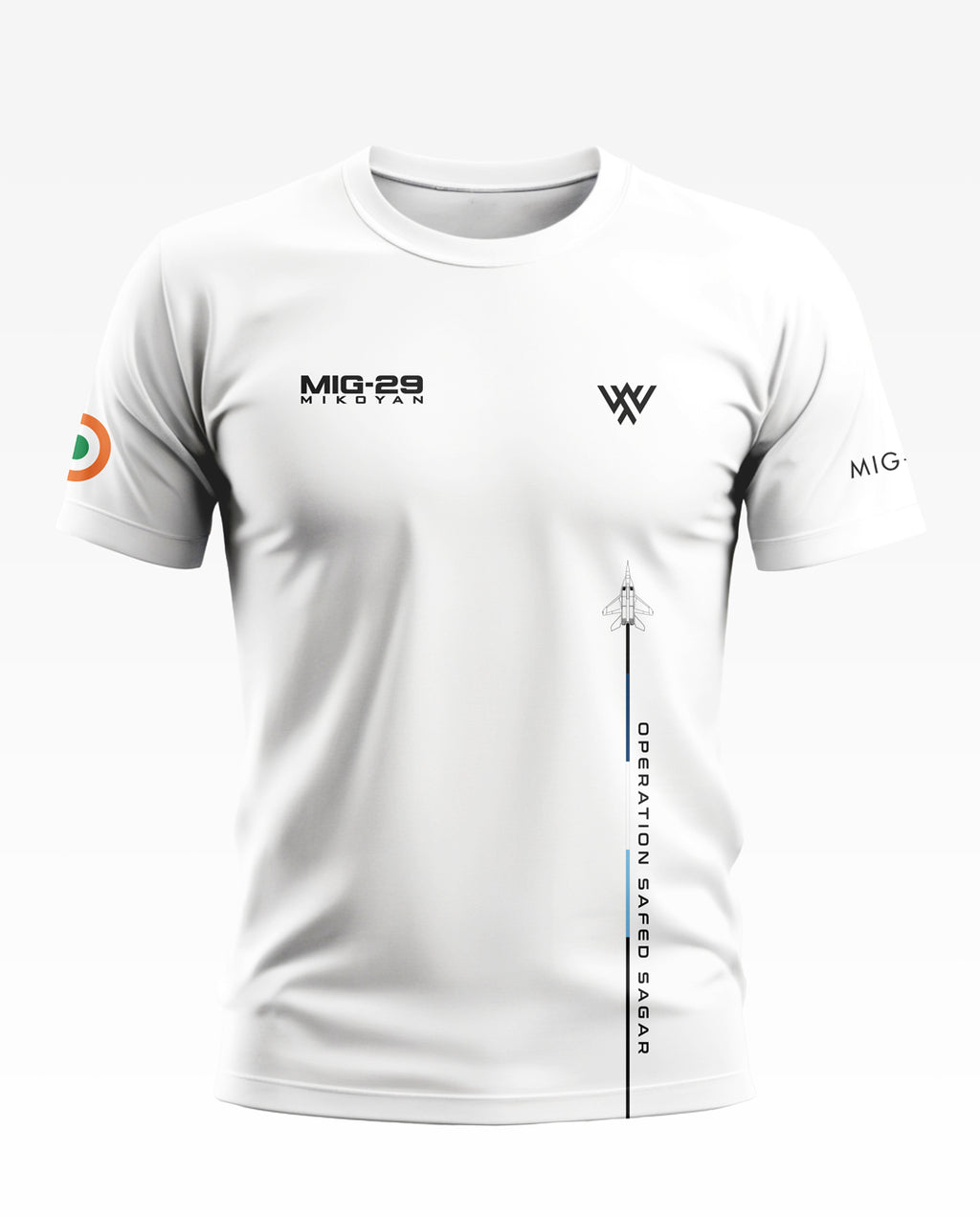 MIG Op Safed Sagar Soft Cotton T-shirt