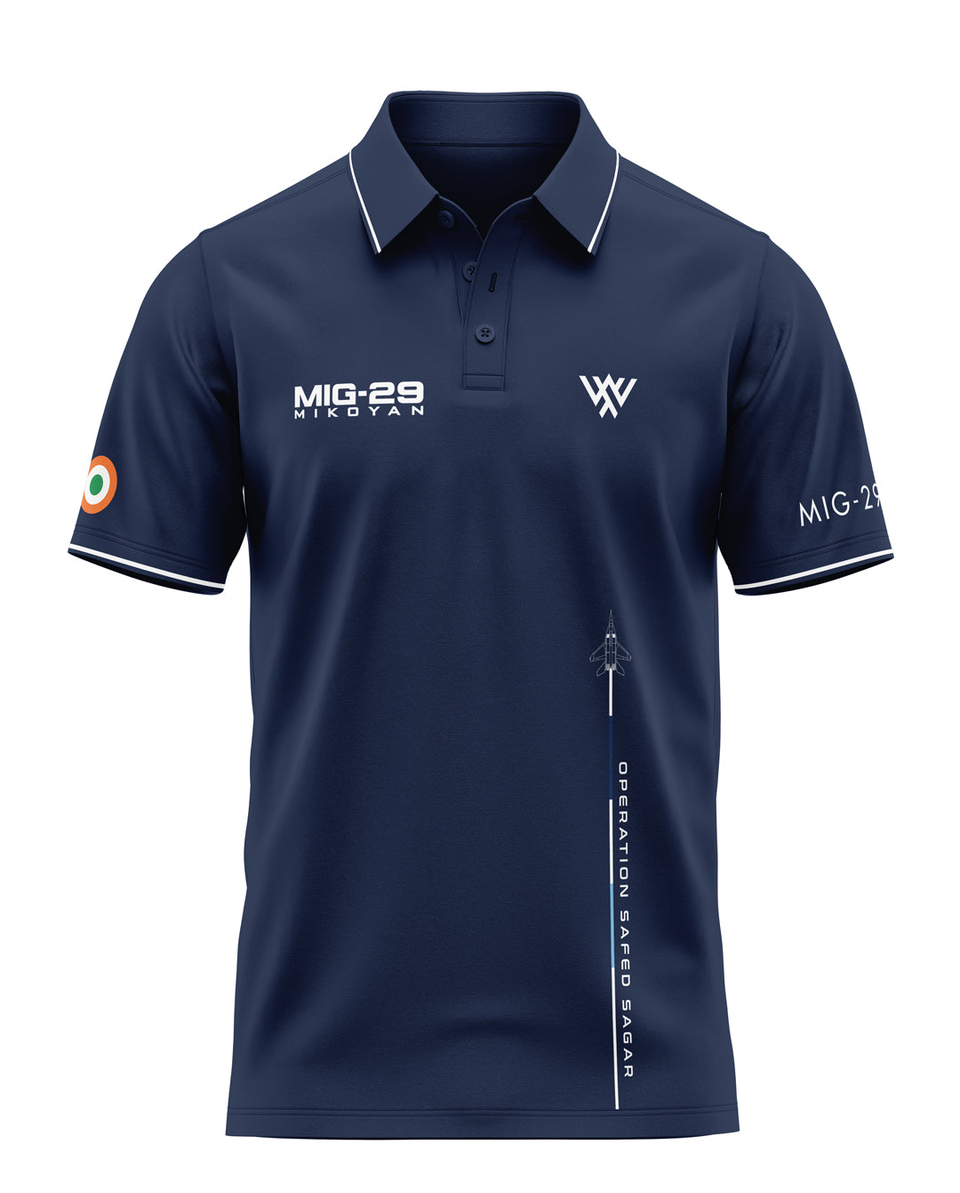 MIG Op Safed Sagar Prime Polo T-Shirt