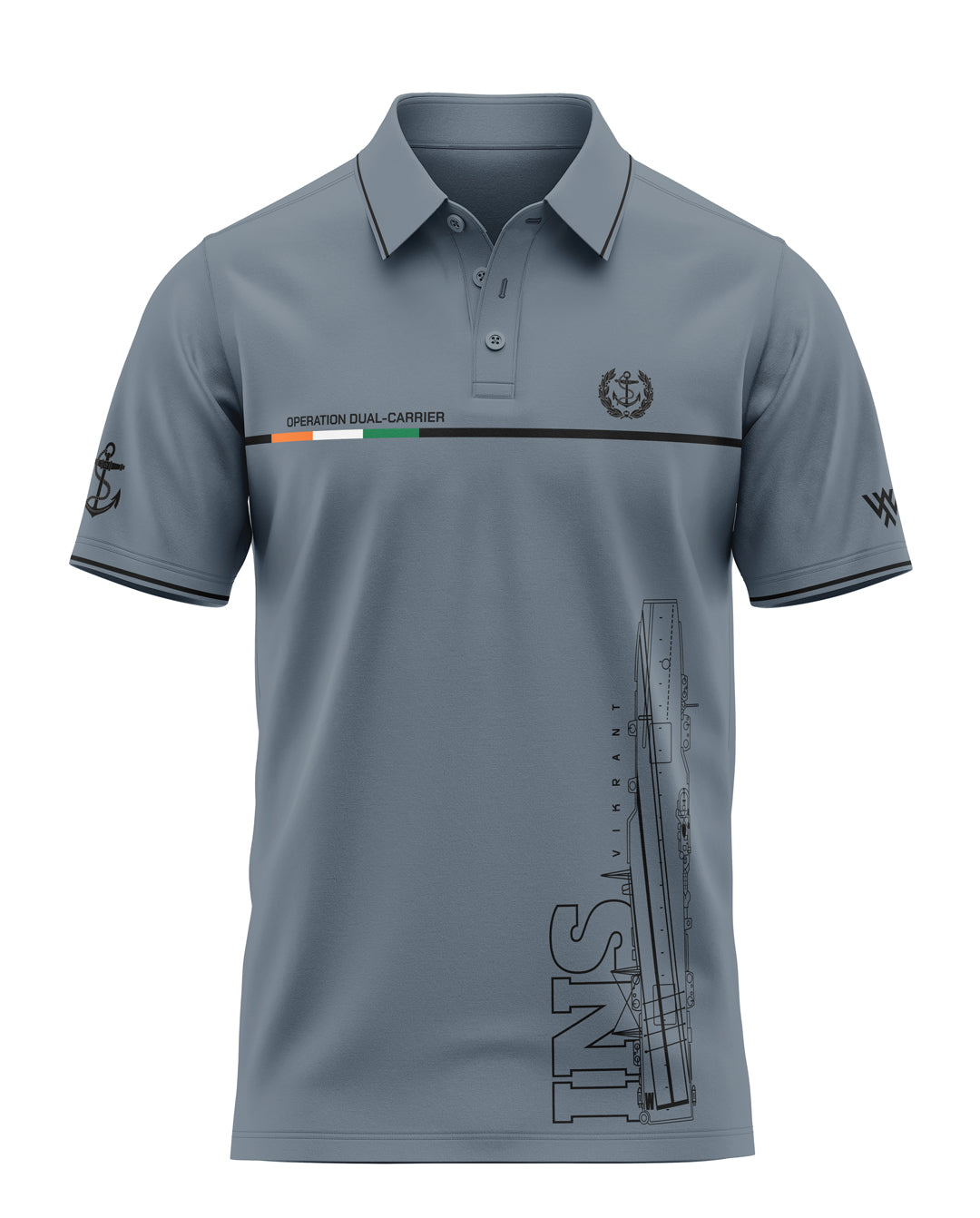INS Vikrant Prime Polo T-Shirt