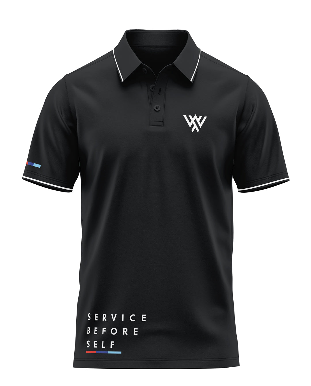Servie Before Self Stripe Prime Polo T-Shirt