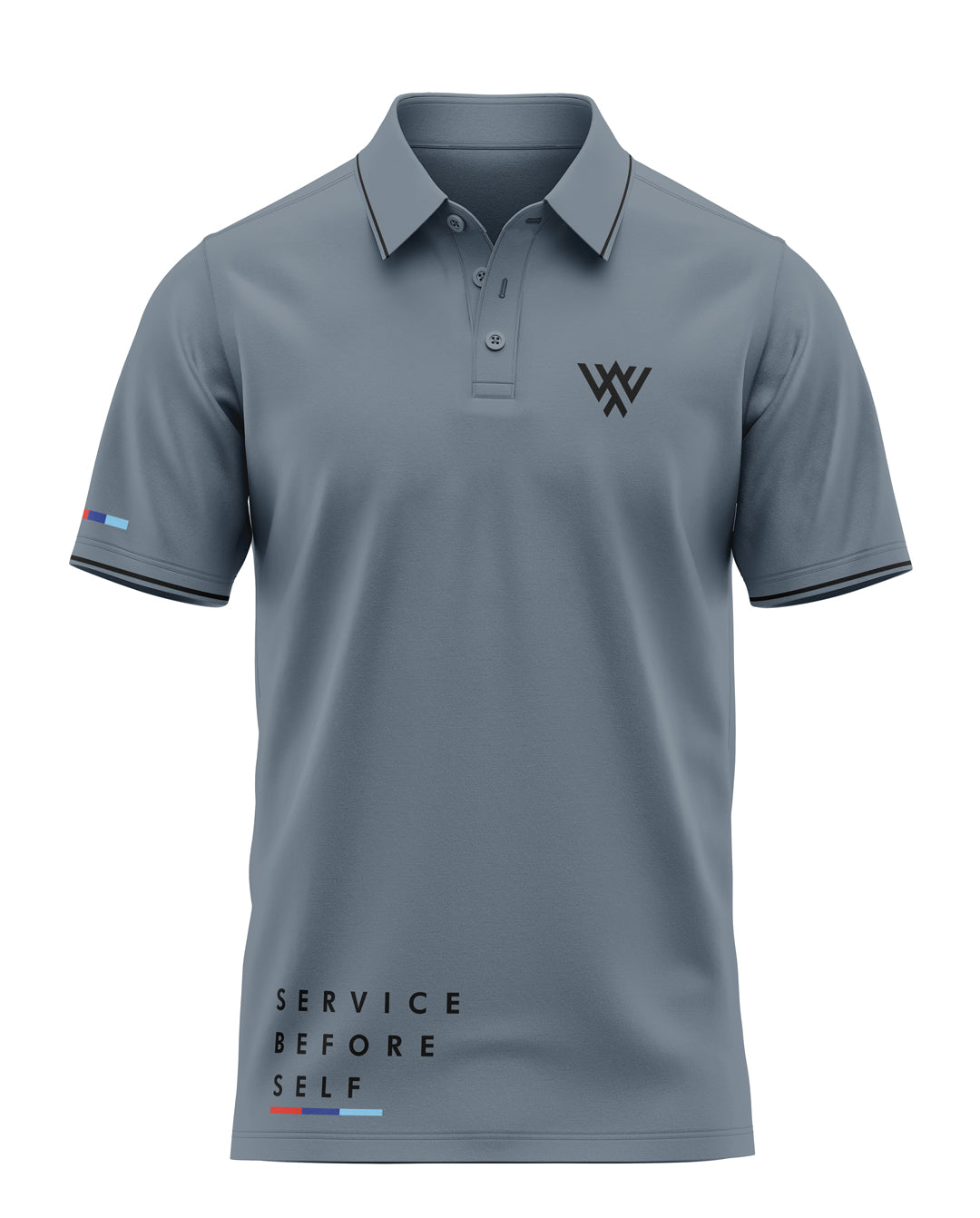 Servie Before Self Stripe Prime Polo T-Shirt